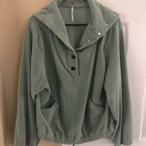 Mint-Colored Free People Serena Pullover
